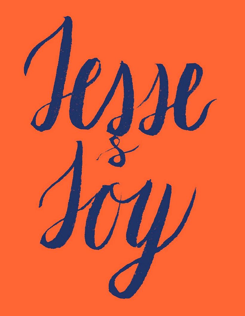 Mi Proyecto del curso: Caligrafía y Rock'n'Roll Jesse y Joy  2