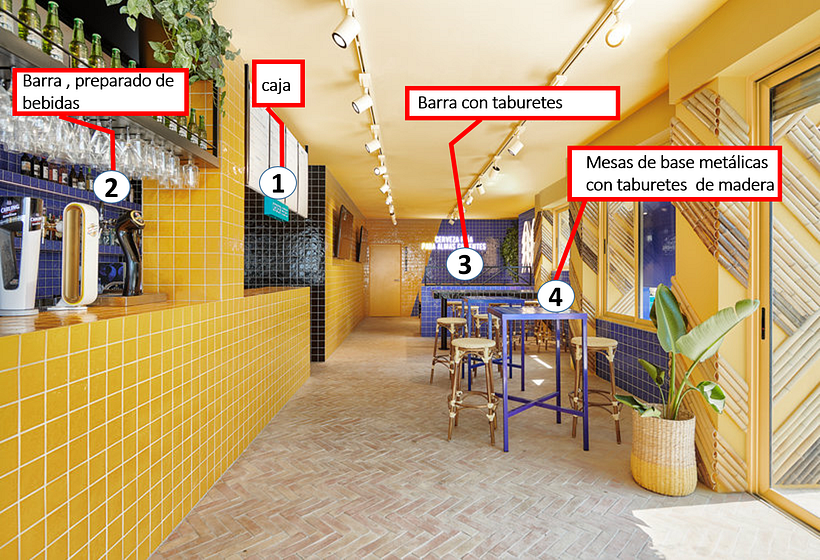Mi Proyecto del curso: Diseño de interiores para restaurantes 8