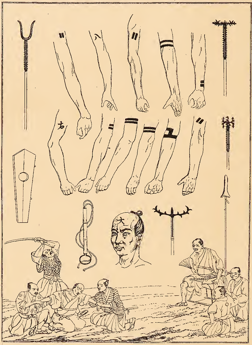 Tatuaje penal de Japón.