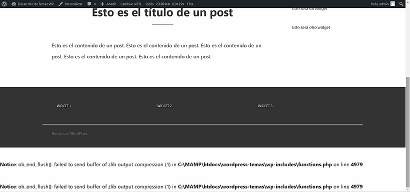 Desarrollo de temas de WordPress 1