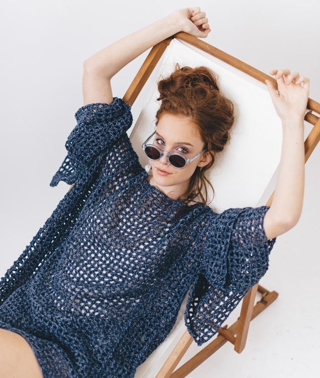 Vestido de crochet de filete 4