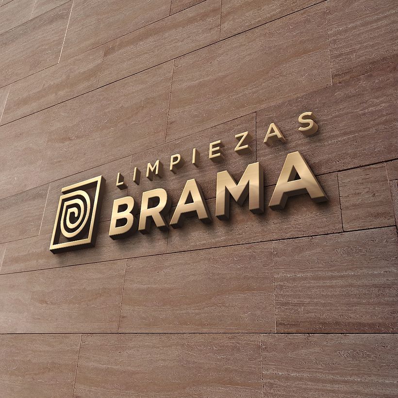 LIMPIEZAS BRAMA concept logo 4