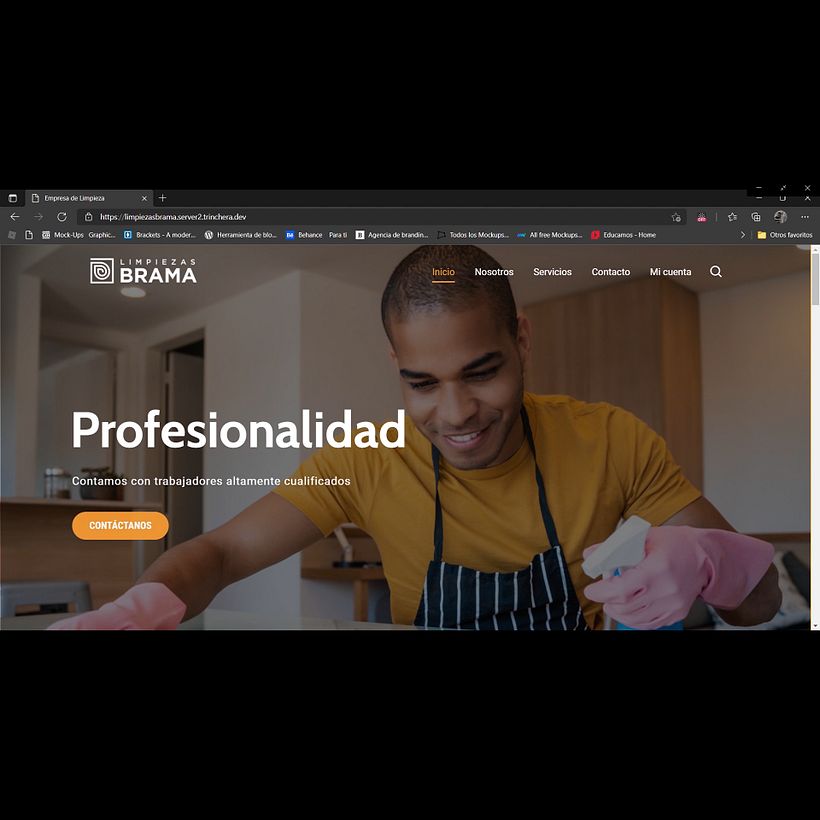 LIMPIEZAS BRAMA concept logo 8