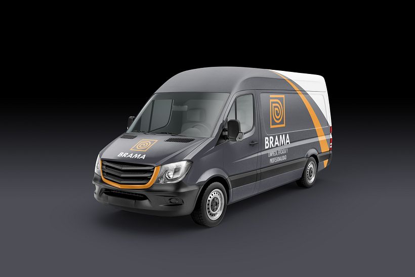LIMPIEZAS BRAMA concept logo 7
