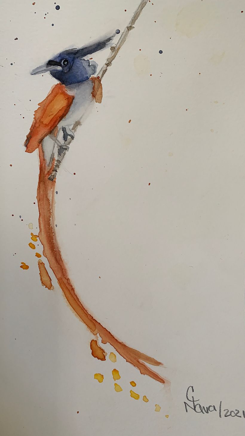 My project in Artistic Watercolor Techniques for Illustrating Birds course 3