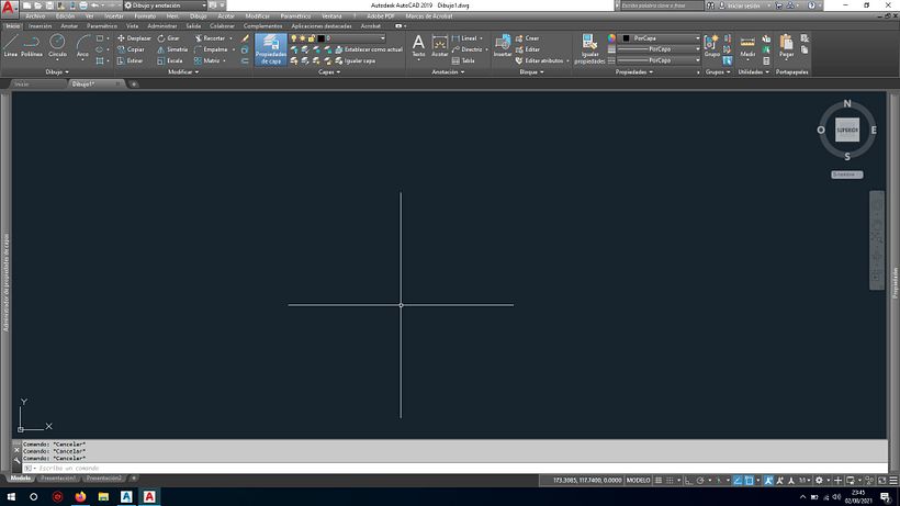 Introducción a AutoCad Curso 1. Unidad 5 Práctica  1
