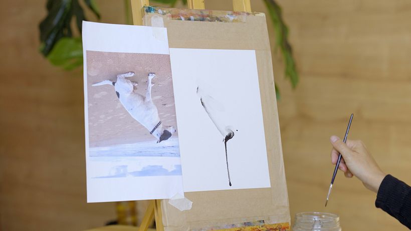 Watercolor Tutorial: How to Paint With a Sponge 8