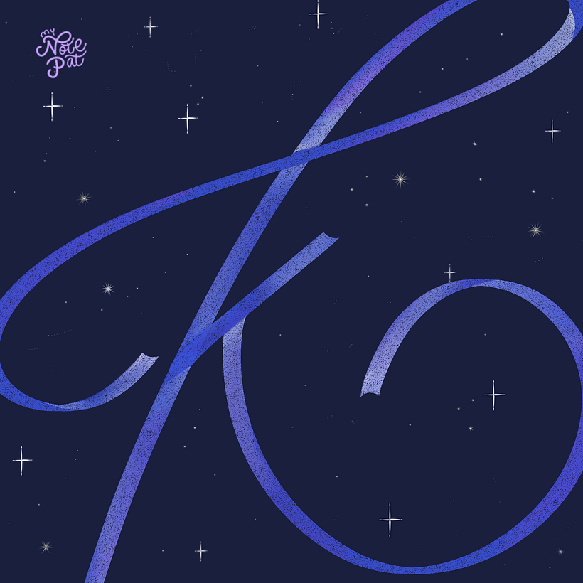 My project in Calligraphy and Lettering for Instagram with Procreate course 5