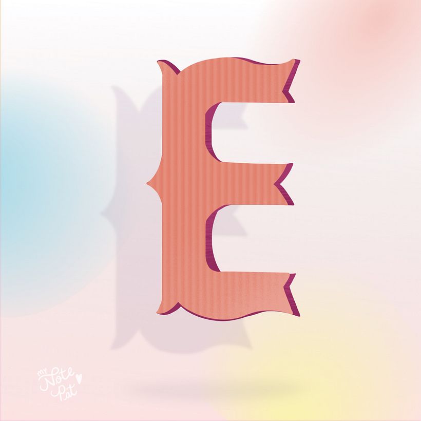 My project in Calligraphy and Lettering for Instagram with Procreate course 6