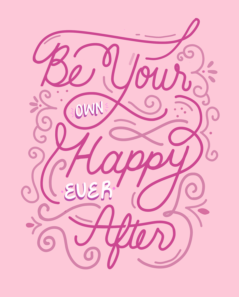 My project in Calligraphy and Lettering for Instagram with Procreate course 8