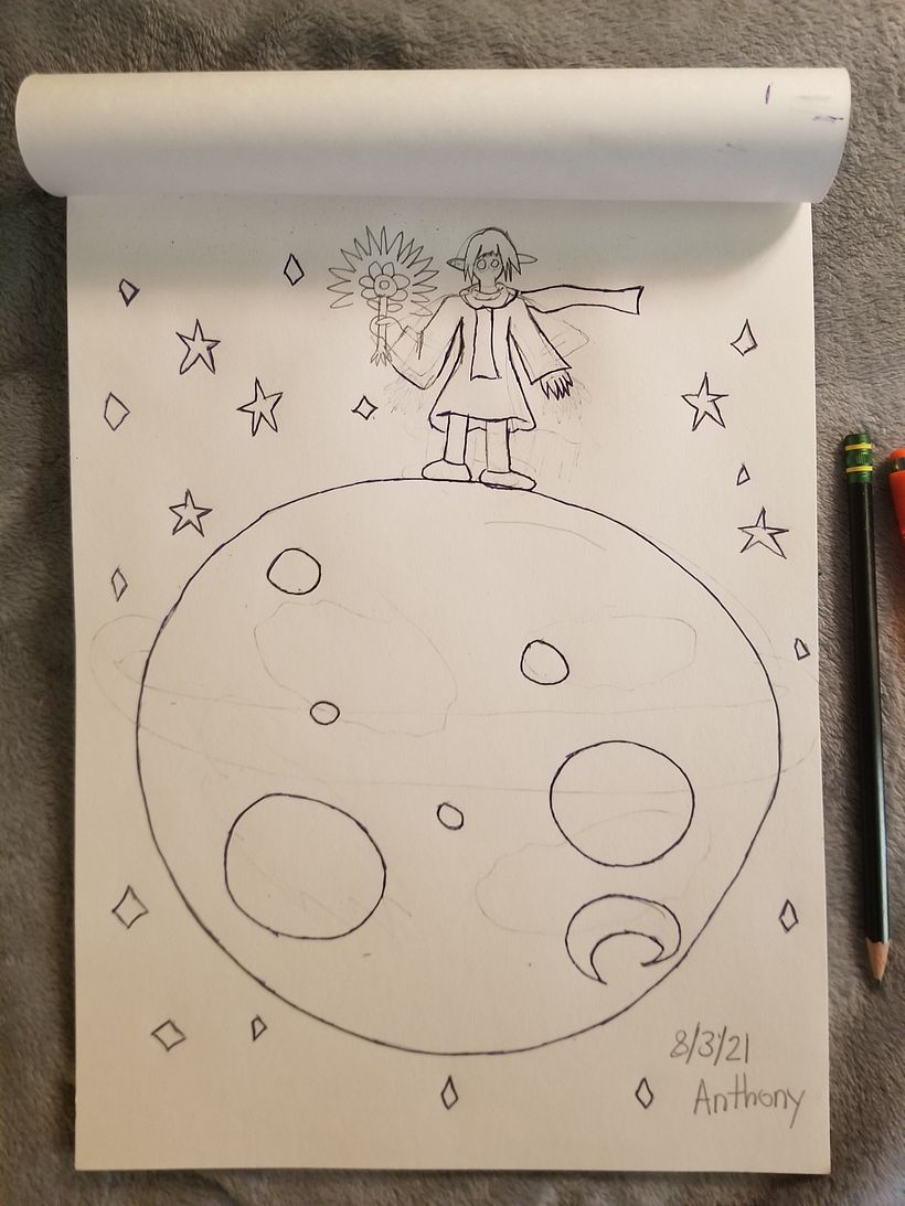 The Young Magical Girl guarding the top the moon 2