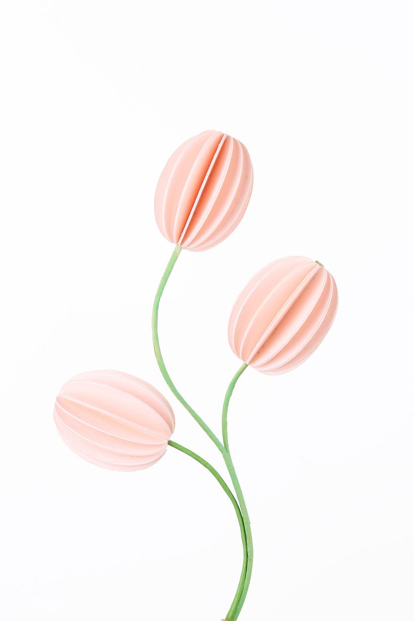 Some tulips in paper. Paper. 2020