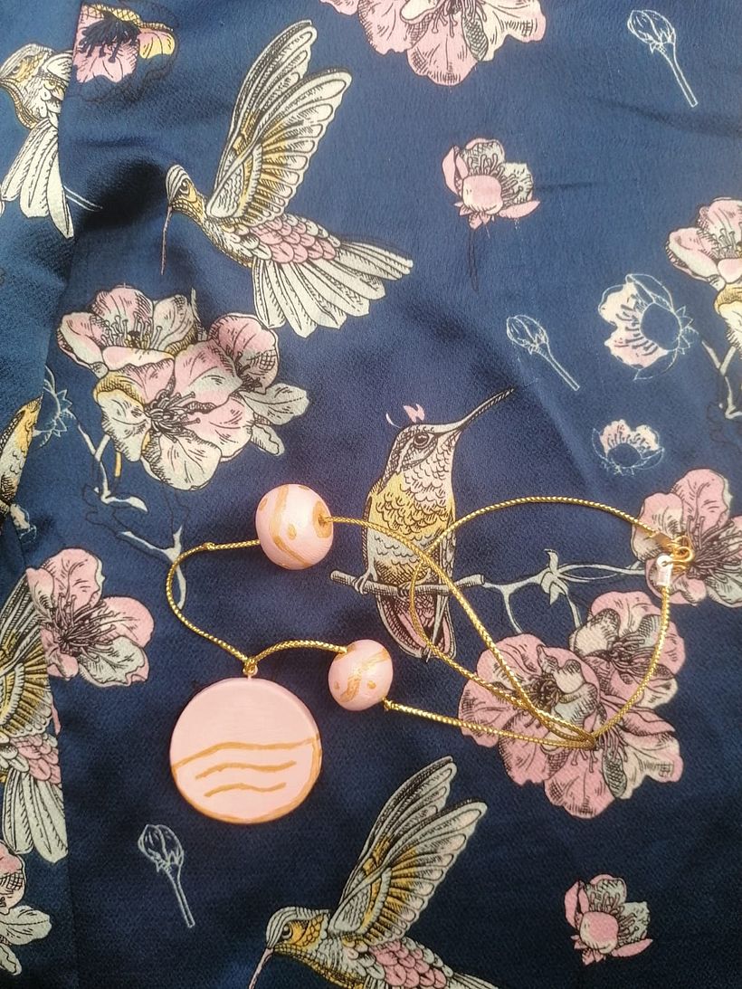 My project in Ceramic Jewelry for Beginners course - Diseño de complementos