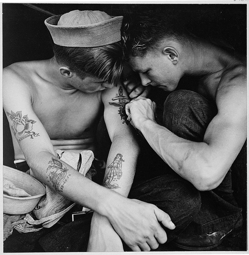 Sailor tattoos.