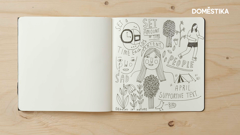 Add text to support your illustrations