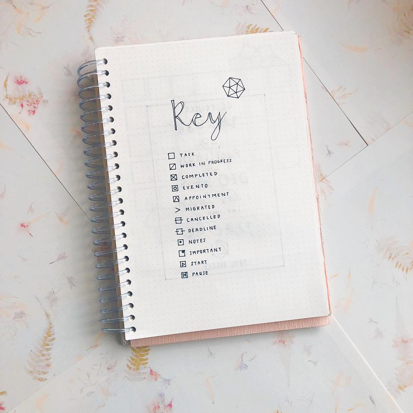  B U J O / minimalist spread  5