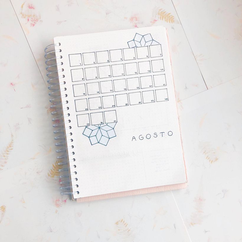  B U J O / minimalist spread  6