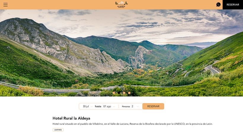 Hotel Rural - diseño UX 3