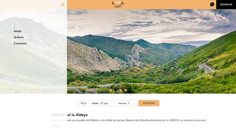 Hotel Rural - diseño UX 4