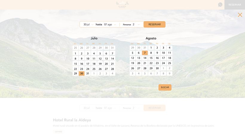 Hotel Rural - diseño UX 5