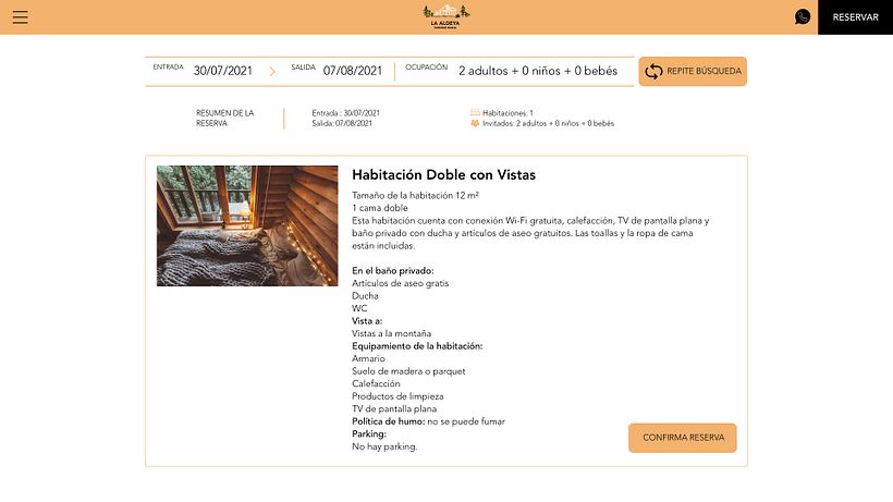 Hotel Rural - diseño UX 7