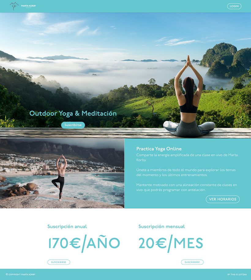 Outdoor Yoga - diseño UX 2