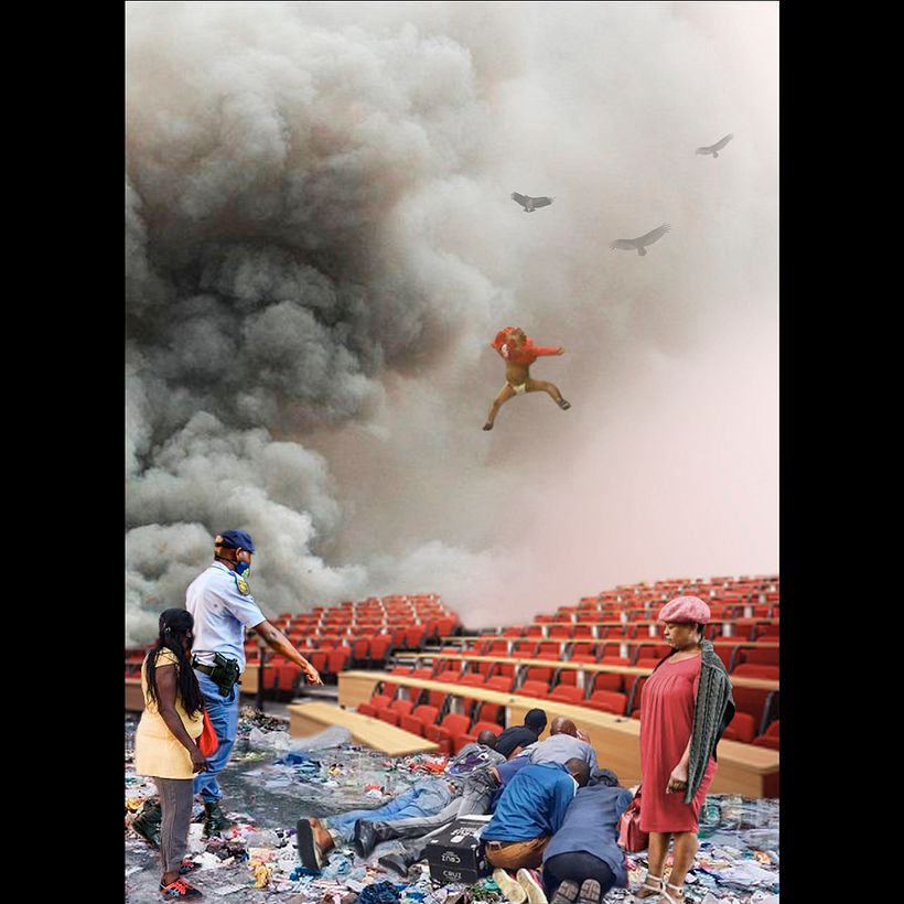 'Falling Up' - My project in Digital Collage in Photoshop: Composition and Visual Effects course 3