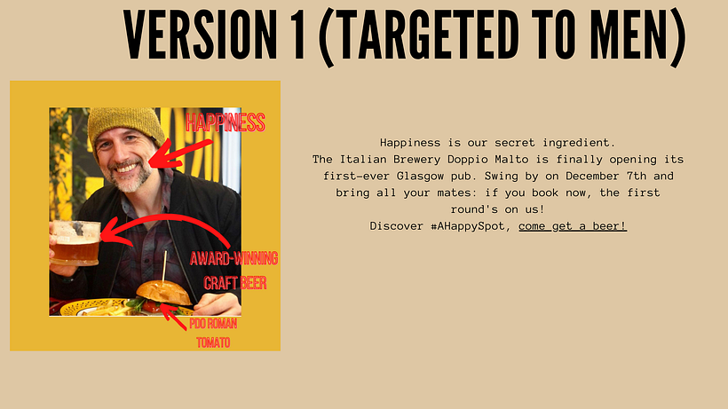 My project in Copywriting for Social Media course: Doppio Malto Campaign 8