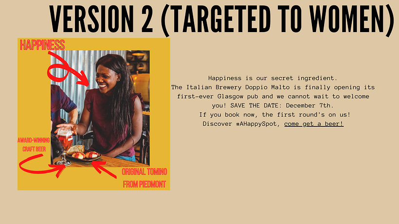 My project in Copywriting for Social Media course: Doppio Malto Campaign 8