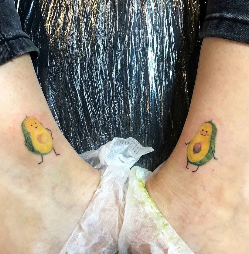 Avocado tattoo 4