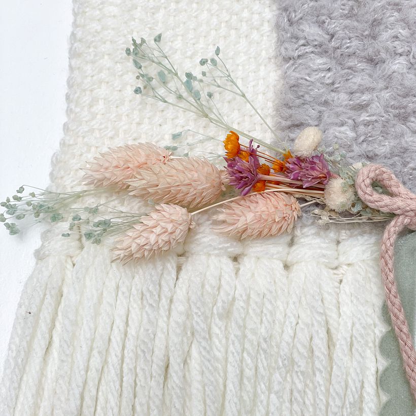 Tapiz decorativo bordado Llama  4