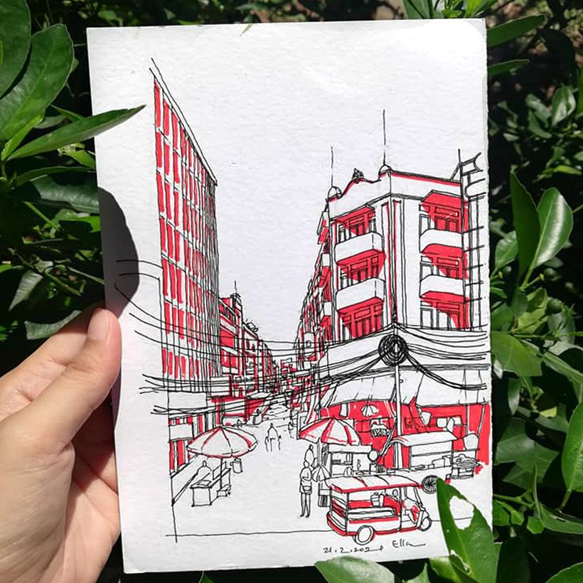 A picture randomly taken of the street of Bangkok 2014