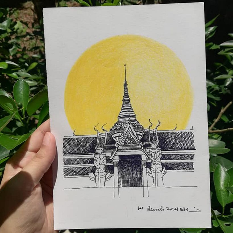 Koei Sadet Gate , Wat Phra Kaew, Bangkok 2014
