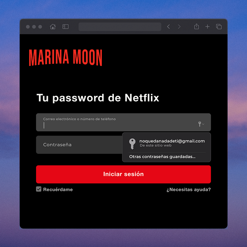 Portada para 'Tu password de Netflix'