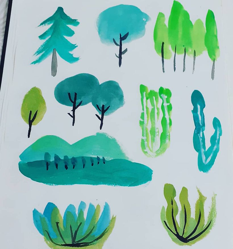 Mi Proyecto del curso: Sketchbook pictórico en gouache 3