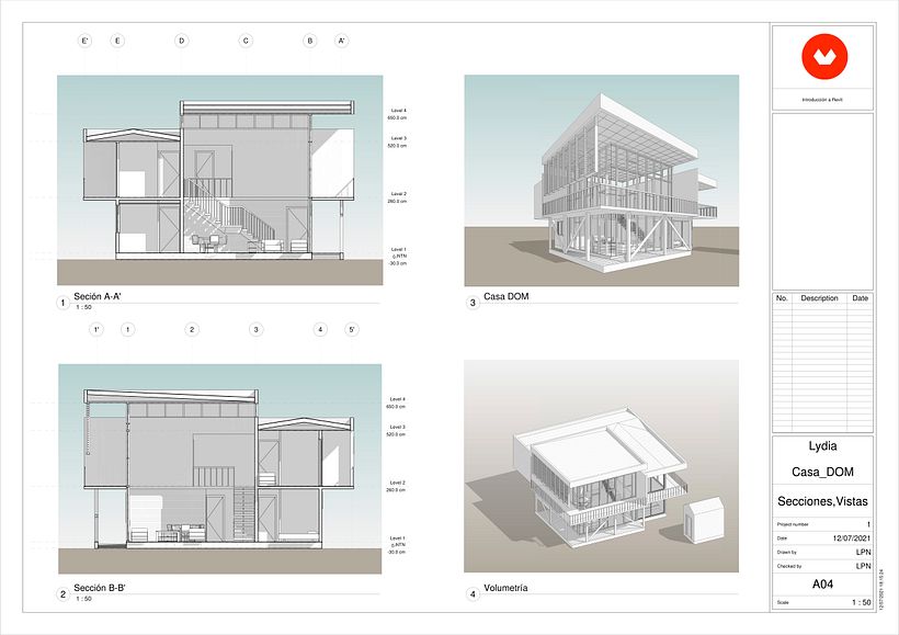 Mi Proyecto del curso: Diseño y modelado arquitectónico 3D con Revit 3
