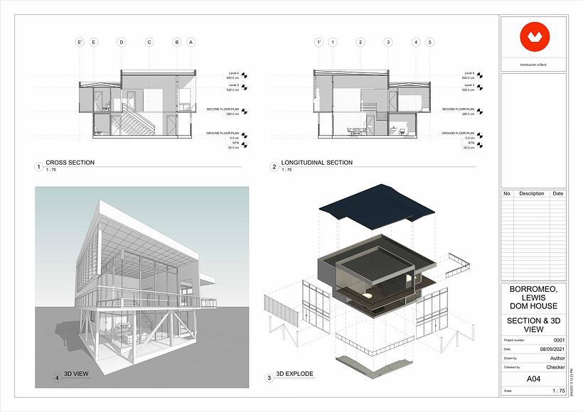 My project in 3D Architectural Design and Modeling with Revit Course 5