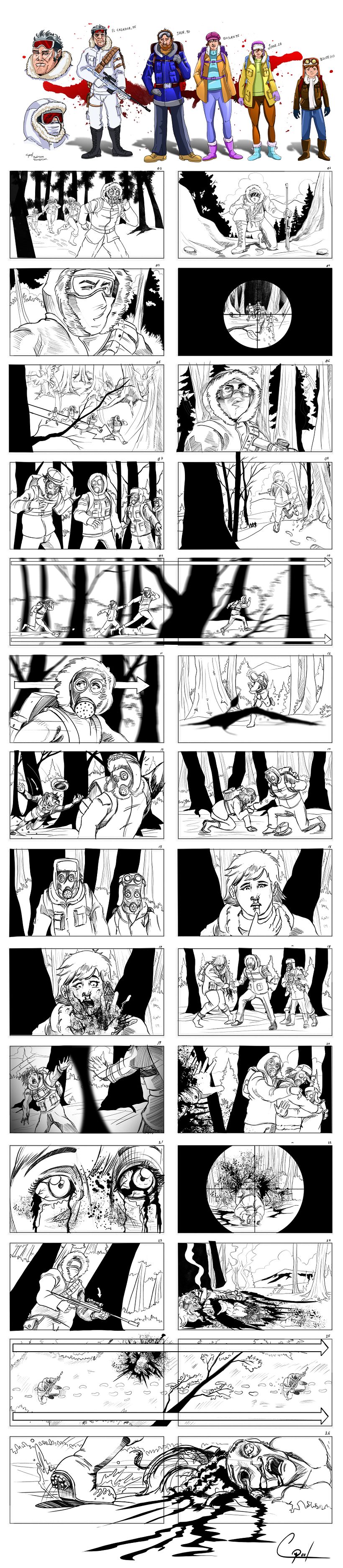 Mi Proyecto del curso: Ilustración de storyboards para cine y publicidad 2