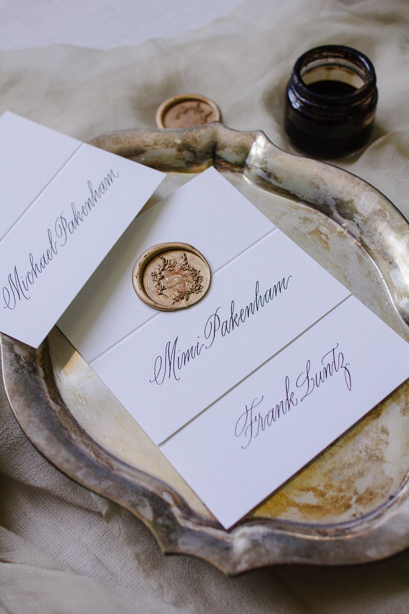 Place cards for Warner Music Group.