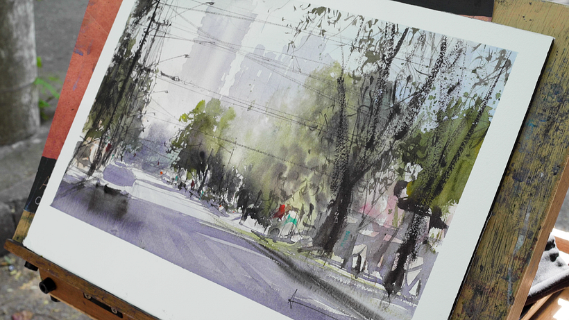 Watercolor Tutorial: Basic Outdoor Painting Tips 19