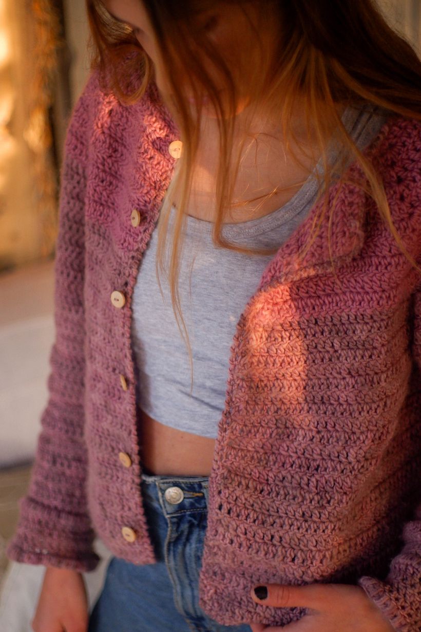 Mi Proyecto del curso:  Top-down: prendas a crochet de una sola pieza 1