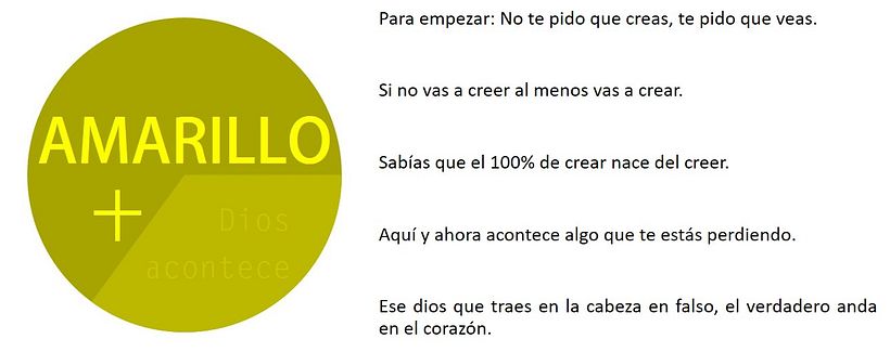 AMARILLO. Dios acontece. 4