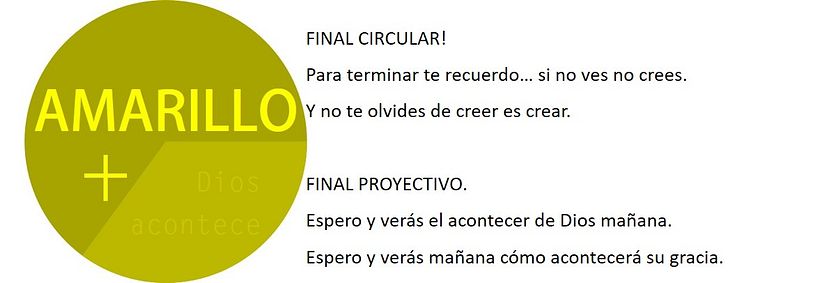 AMARILLO. Dios acontece. 5