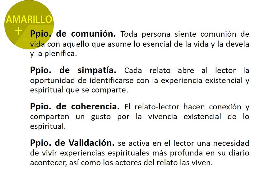 AMARILLO. Dios acontece. 6