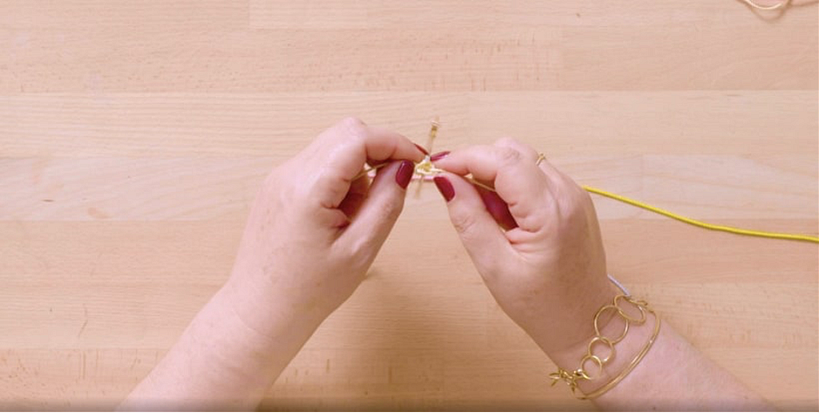 Macramé Tutorial: How to Decorate a Hoop Earring 6