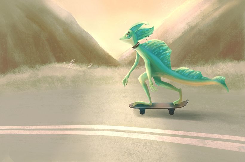 My project in Character Design: Illustrate an Expressive Creature course 4