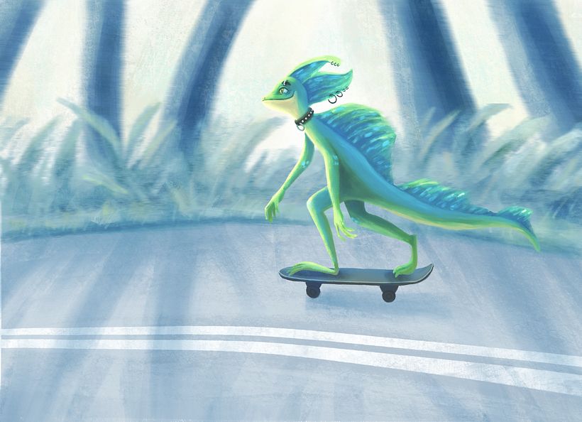 My project in Character Design: Illustrate an Expressive Creature course 3