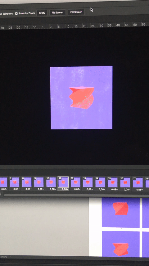 Animated cube [Digital Animation with Experimental Techniques course] 6