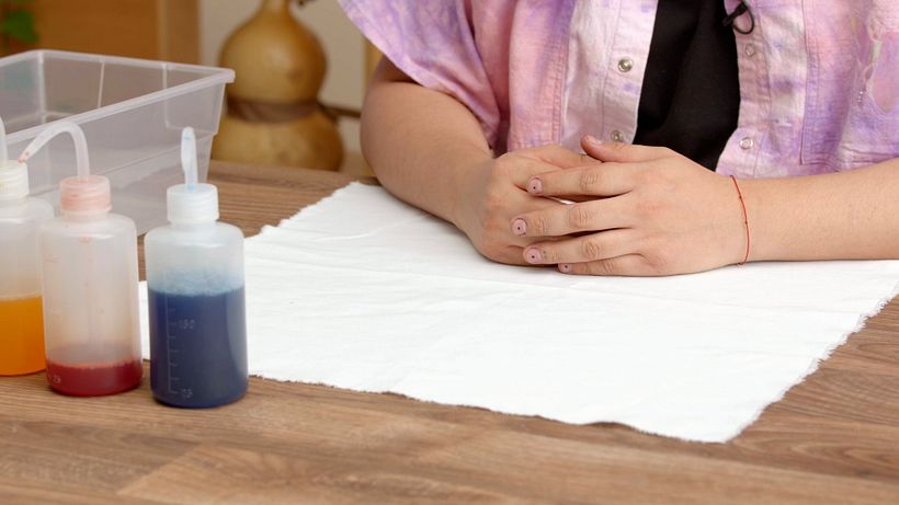Lay your fabric flat across your working surface