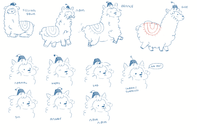 My project in Creating Characters for Children's Stories with Procreate course - El niño y su llama 15